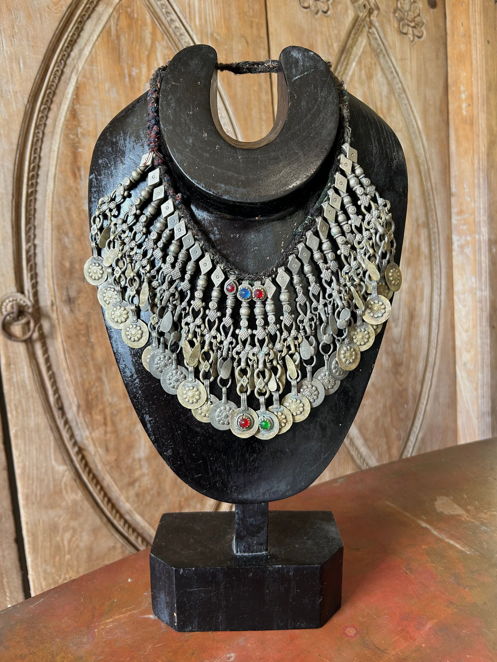 Afghani Antique Tribal Coin Silver Necklace