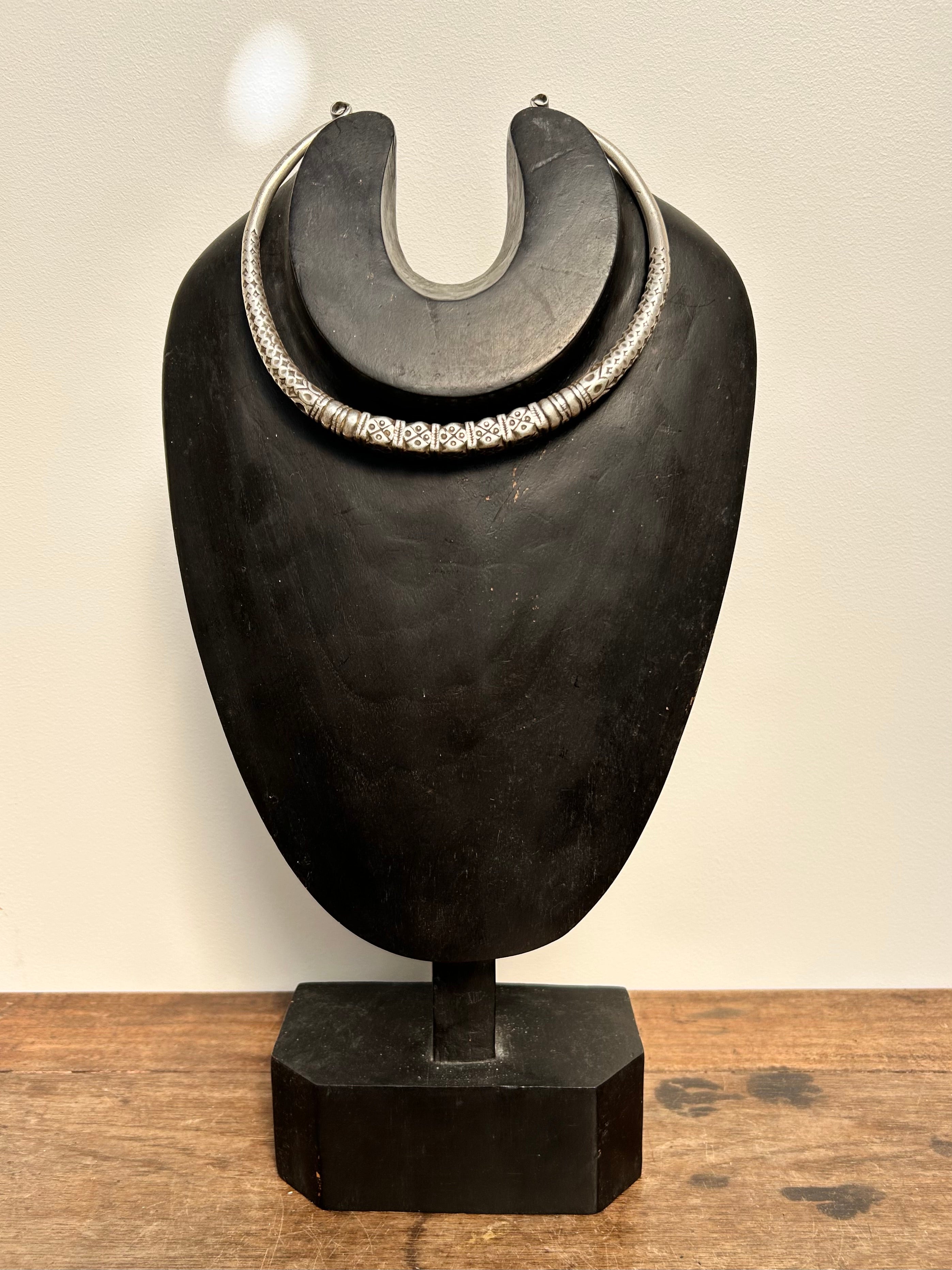 Antique Indian Hansuli Silver Torque 305g