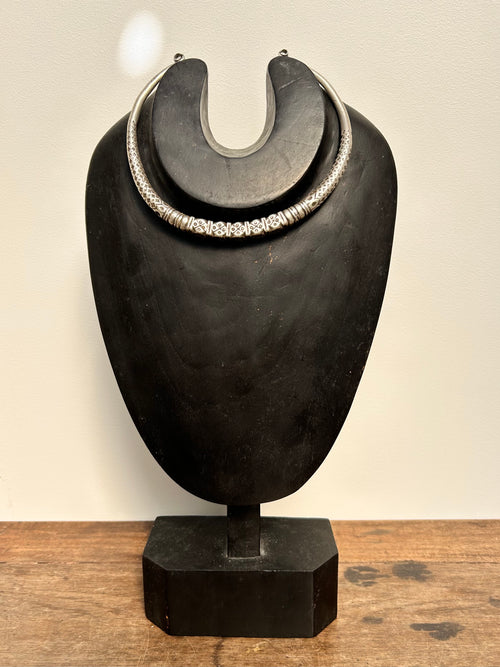 Antique Indian Hansuli Silver Torque 305g