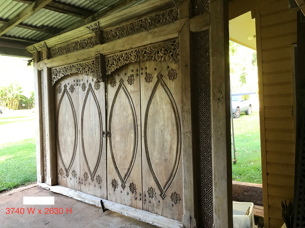 Antique Central Java Teak Shop Front