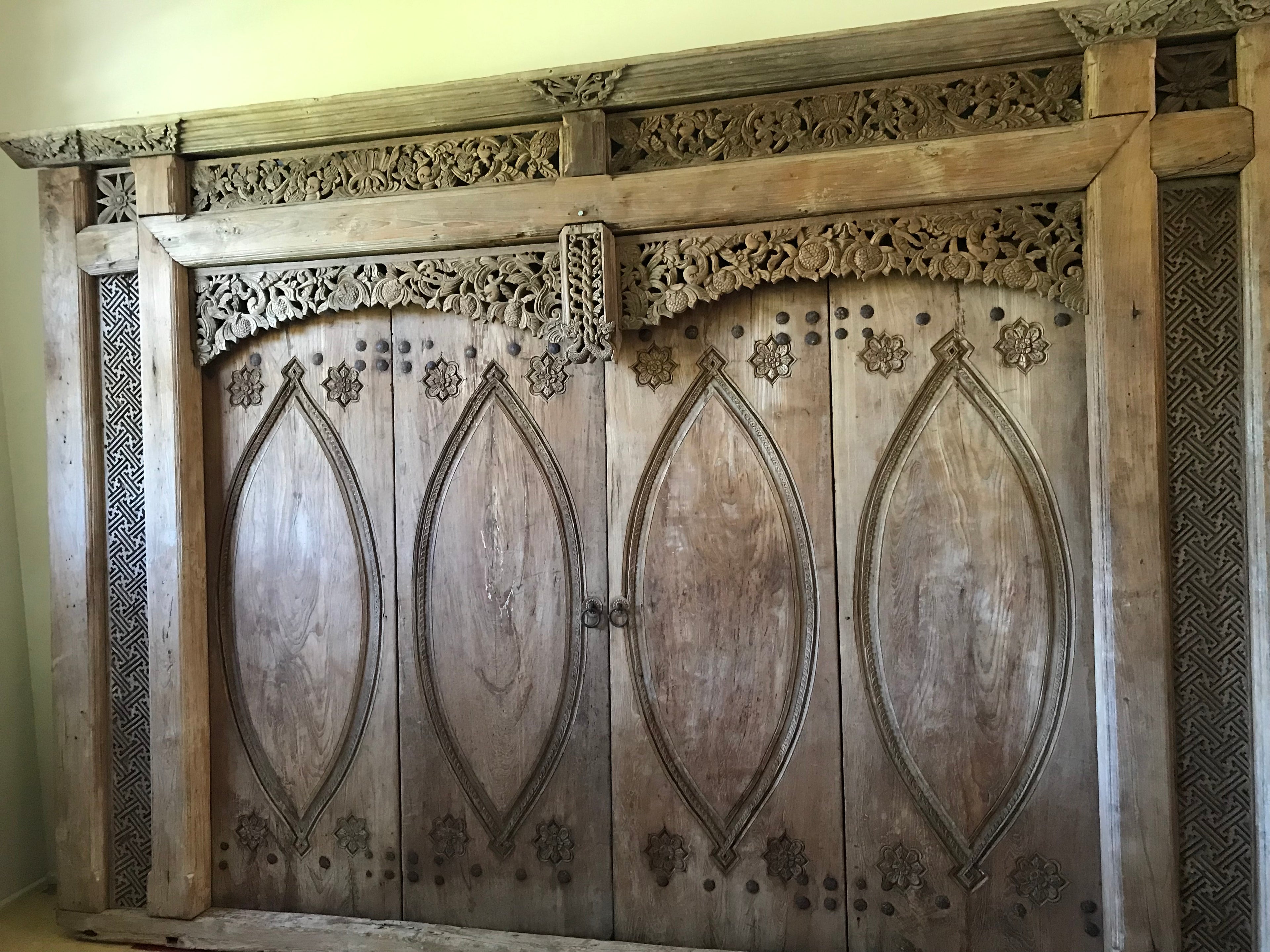 Antique Central Java Teak Shop Front