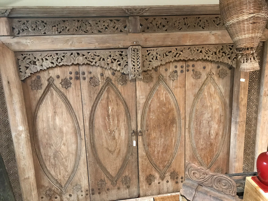 Antique Central Java Teak Shop Front