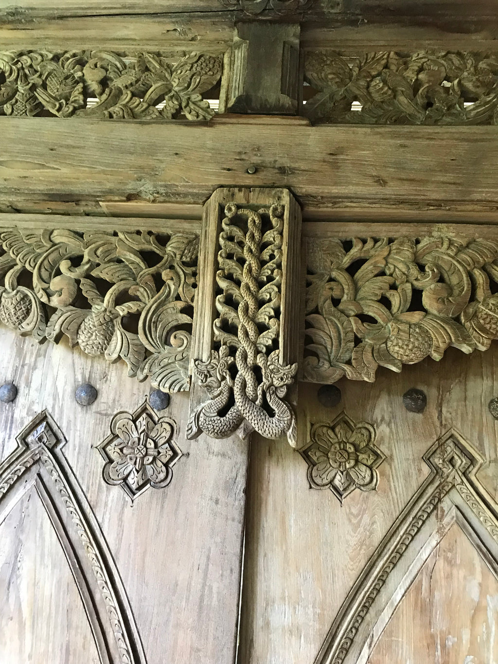 Antique Central Java Teak Shop Front