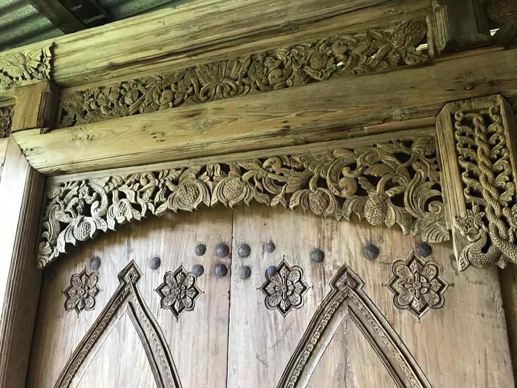 Antique Central Java Teak Shop Front