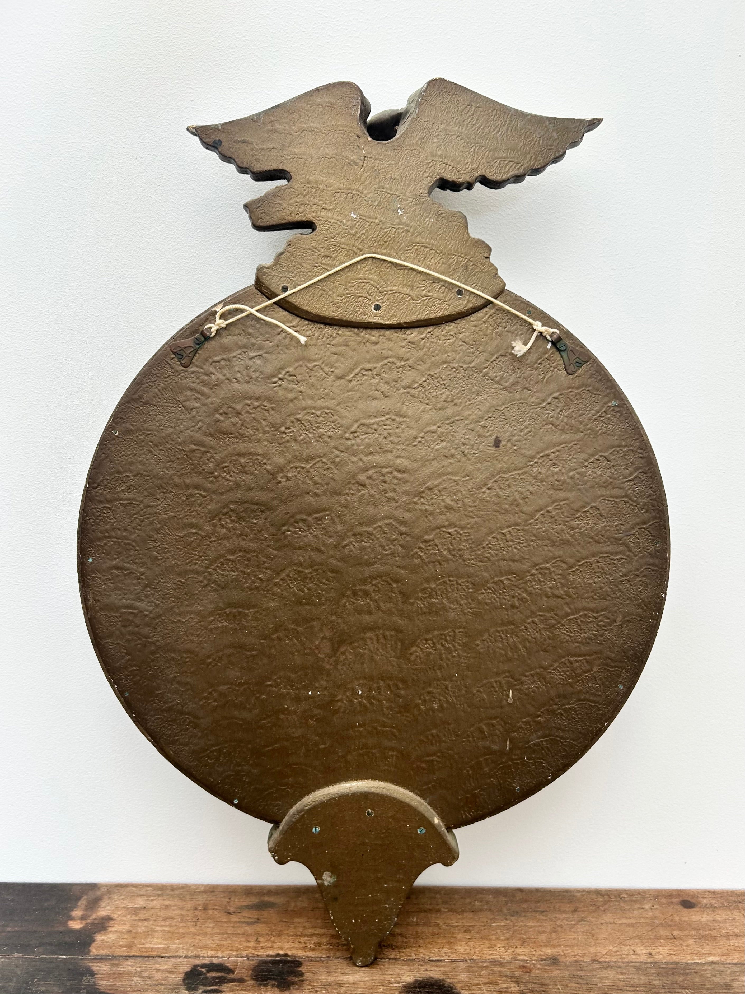 Convex Mirror Gilt Colour "Eagle Ball" 1960s England