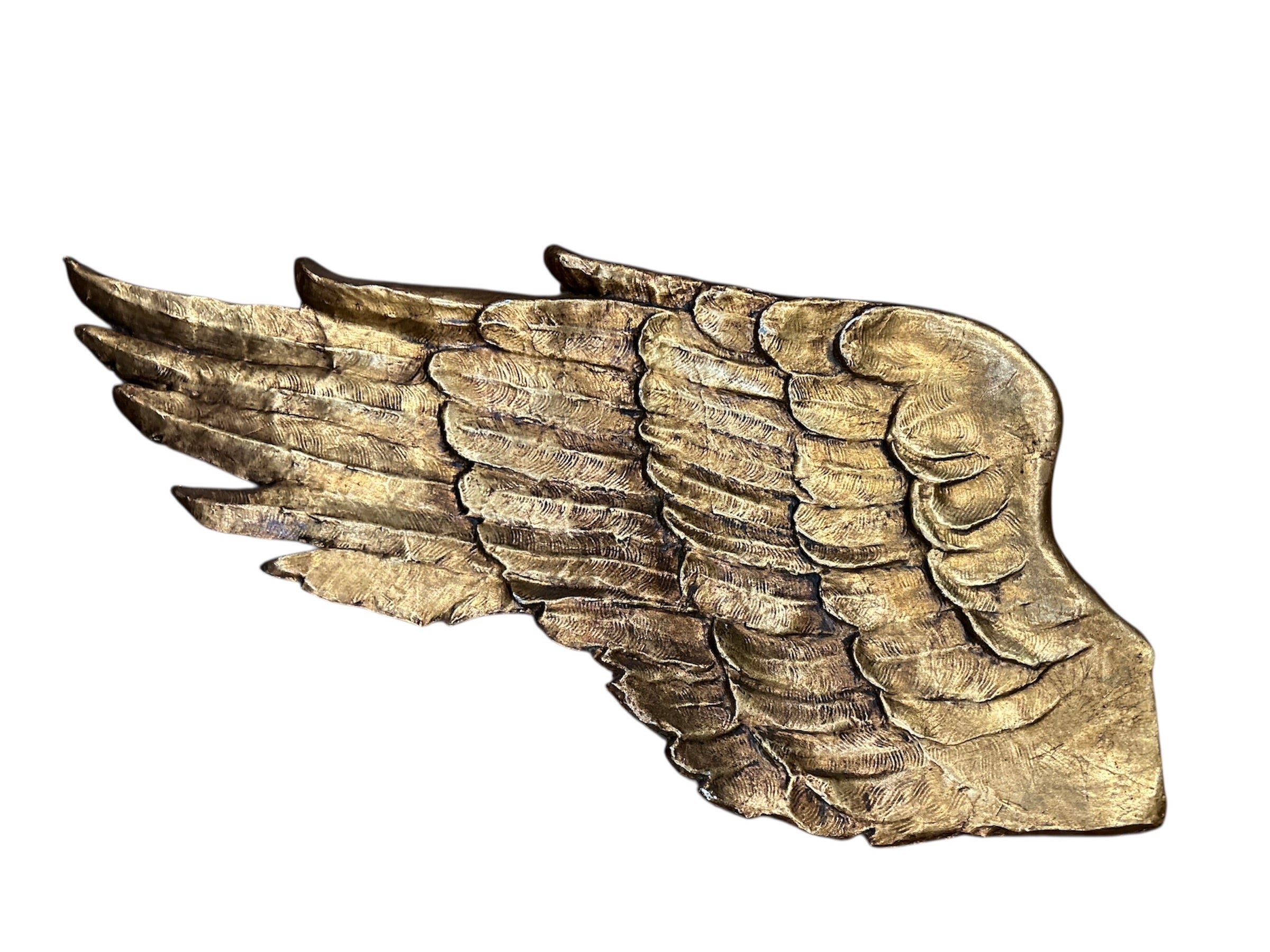 Gilded Vintage Paper Machè Carnival of Venice masquerade mask and wings