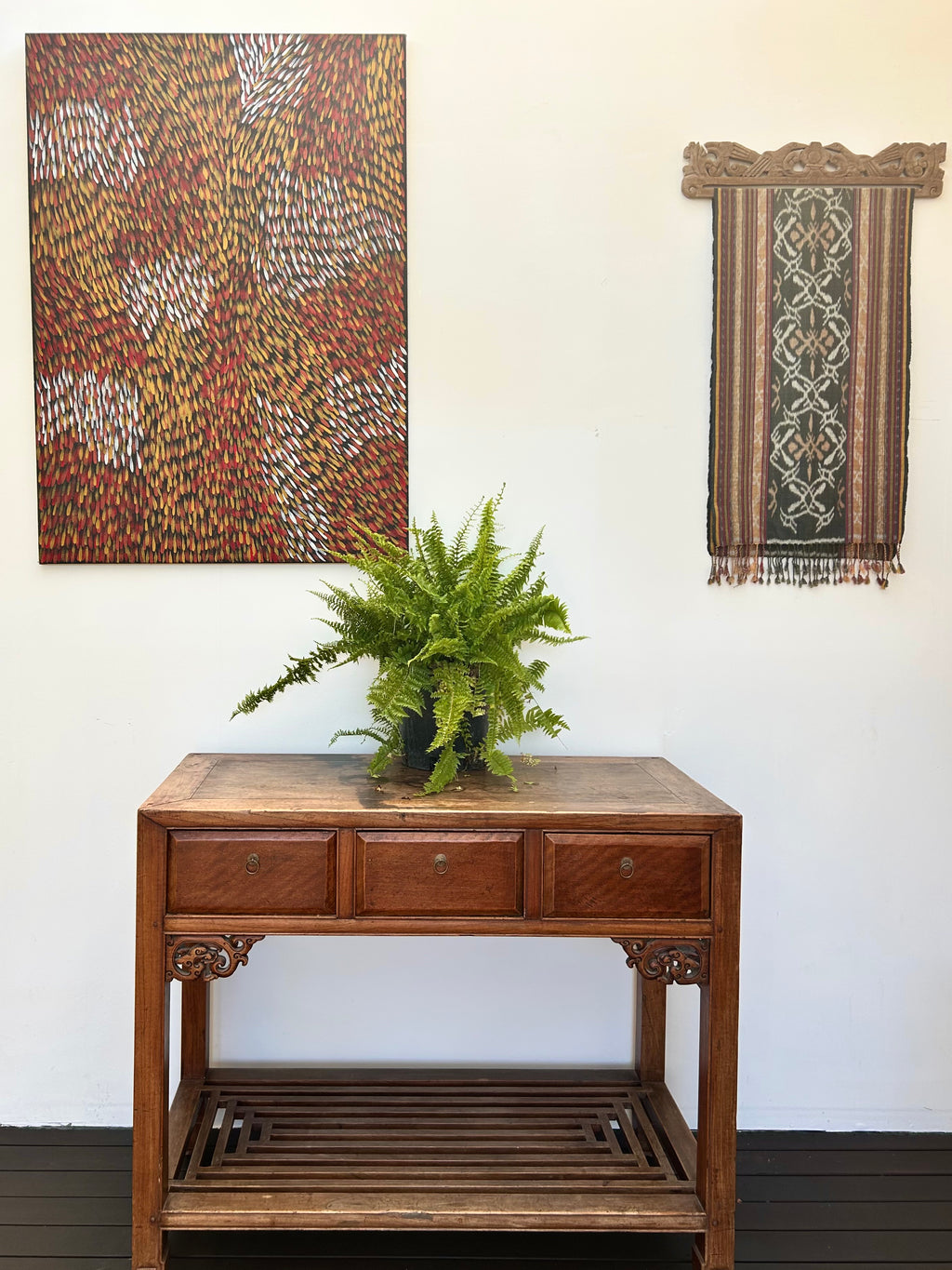 'Leaves in the woods' Gloria Tamerre Petyarre Original Painting