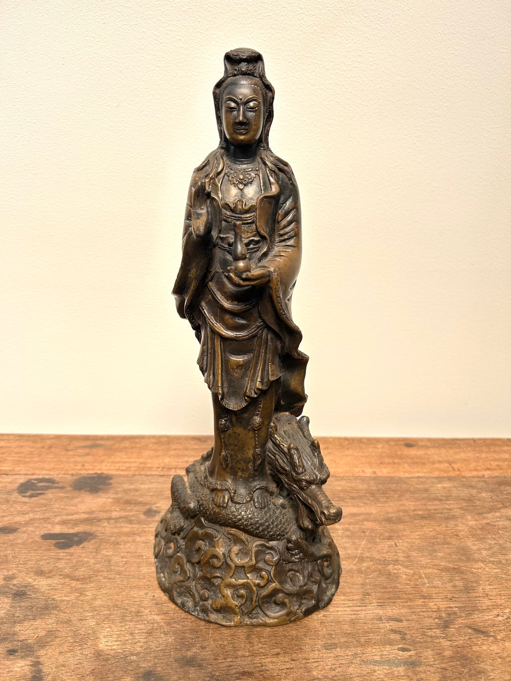 Antique Japanese Guanyin bronze