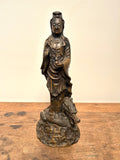 Antique Japanese Guanyin bronze