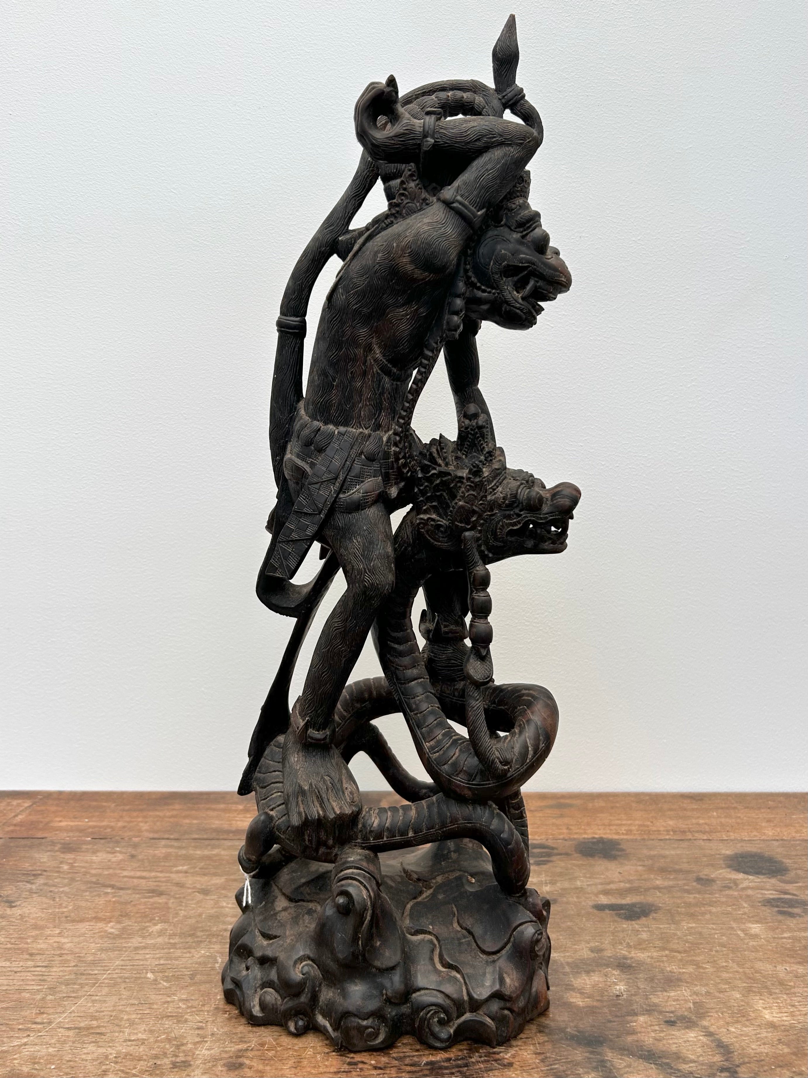 Hand Carved Hanuman Bali Large