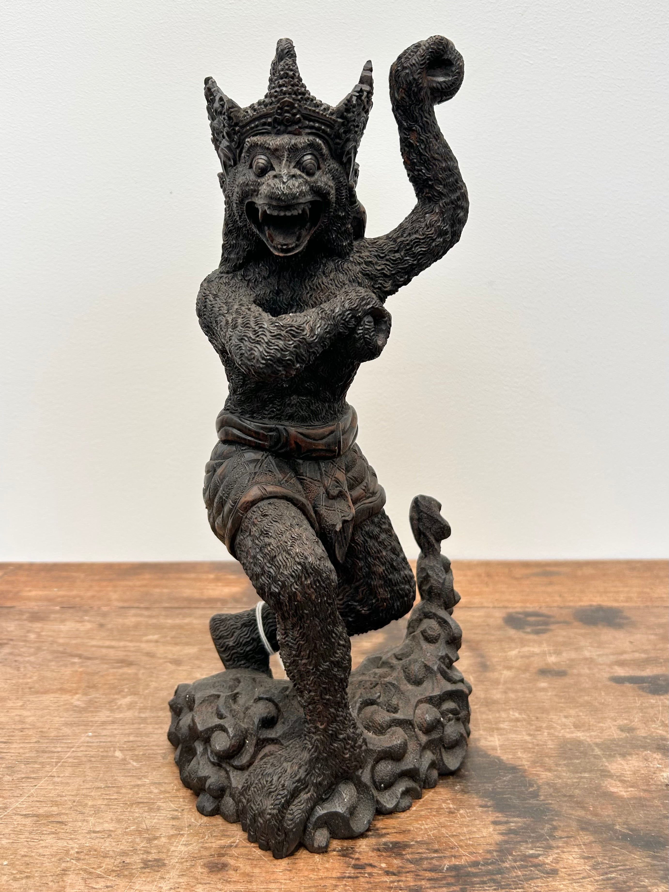 Balinese hand carved timber Hanuman Medium 02