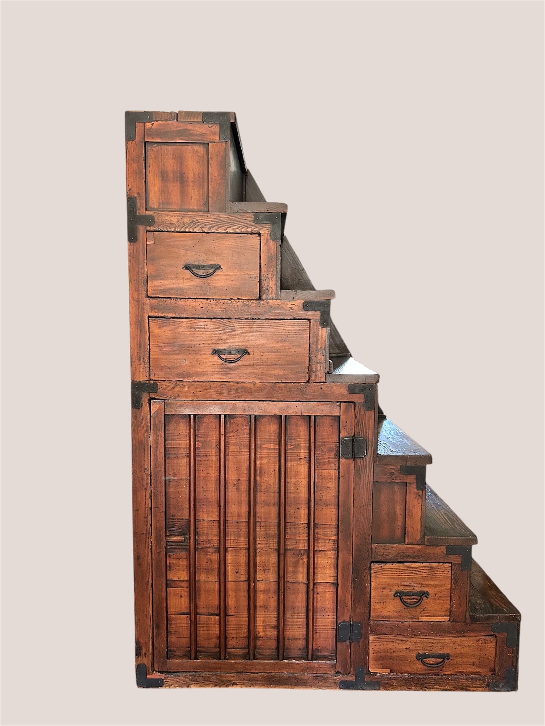 Japanese Antique Kaidan Tansu 01