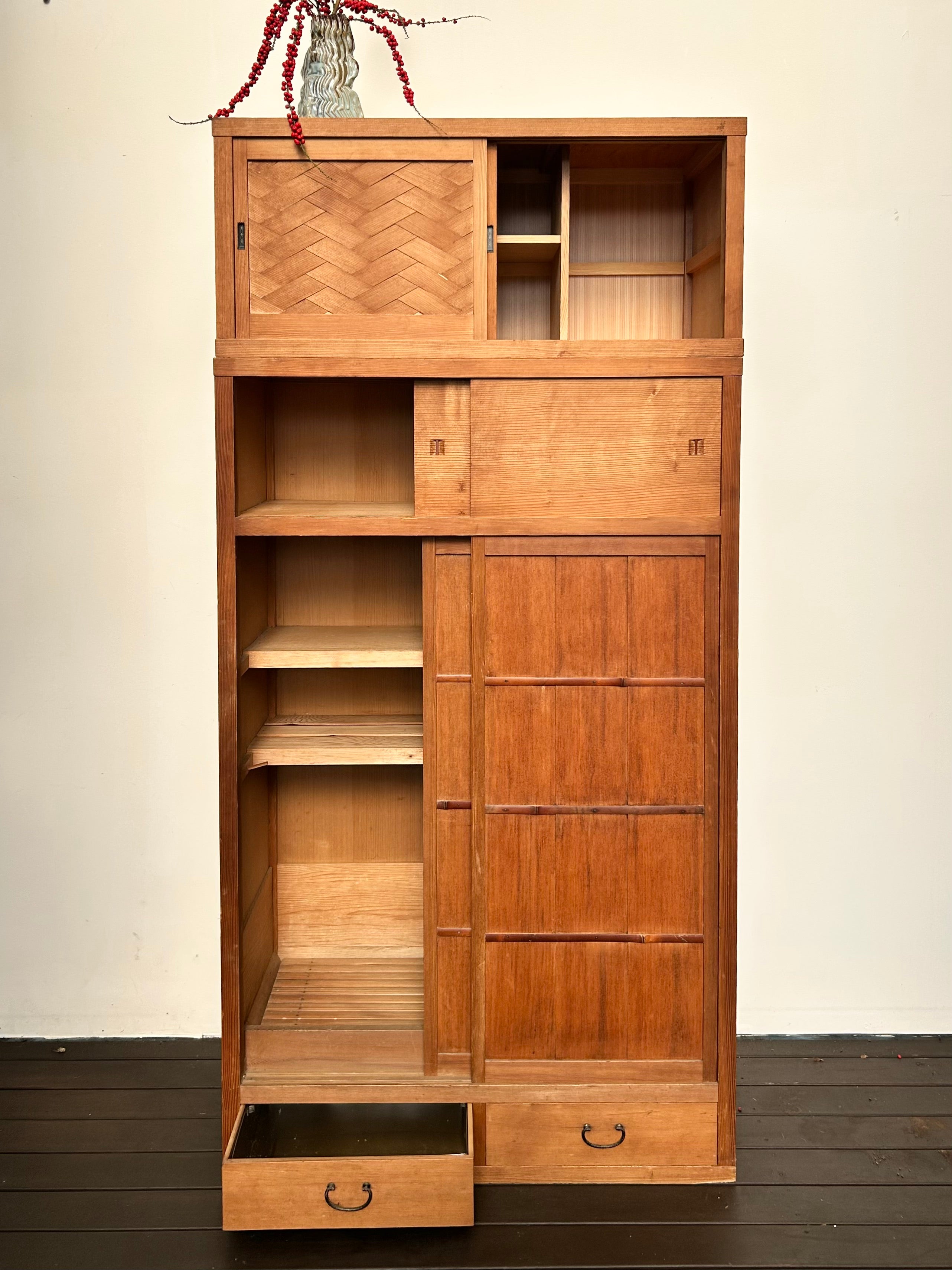 Japanese Cedar Cha Tansu