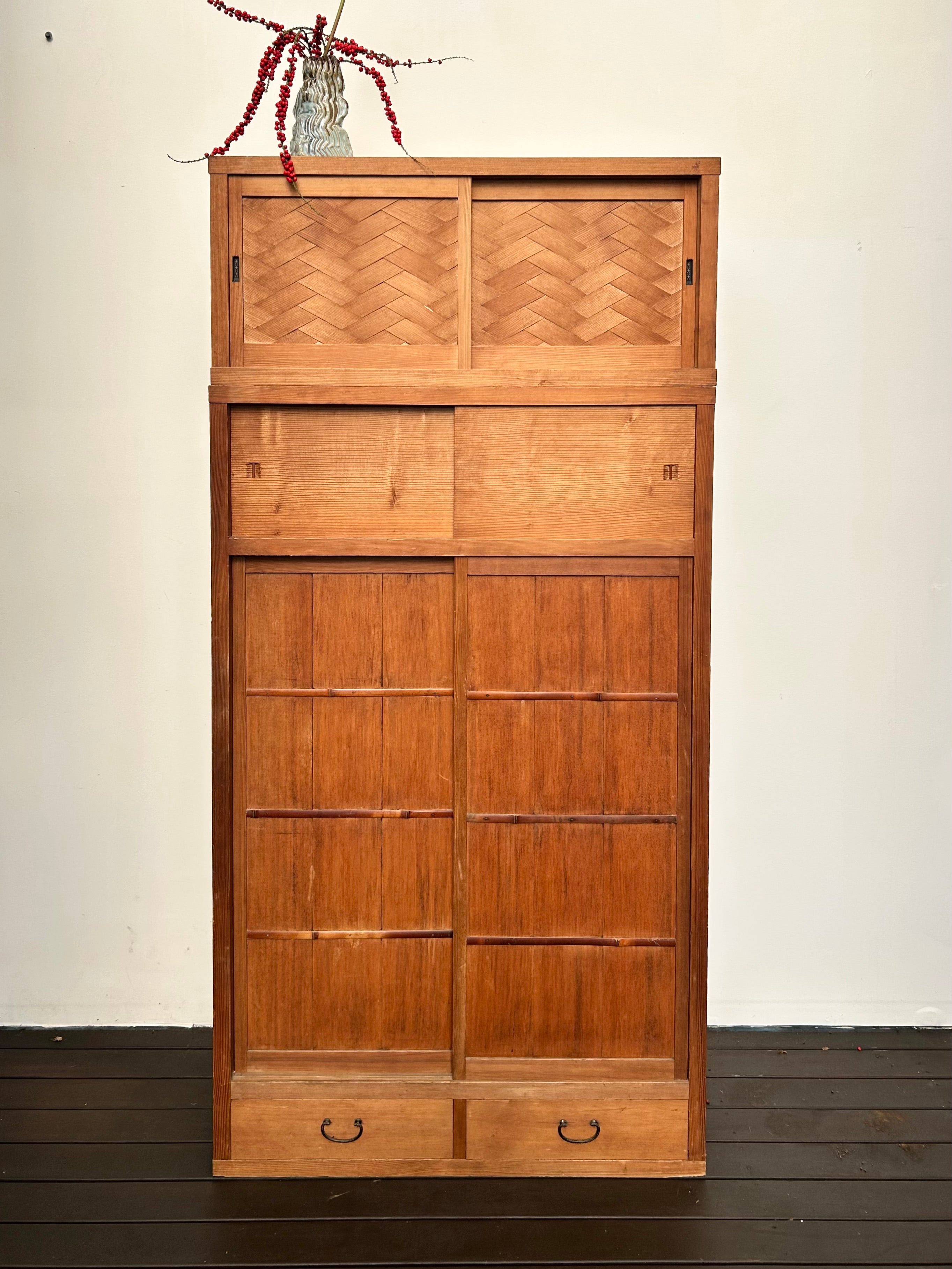 Japanese Cedar Cha Tansu