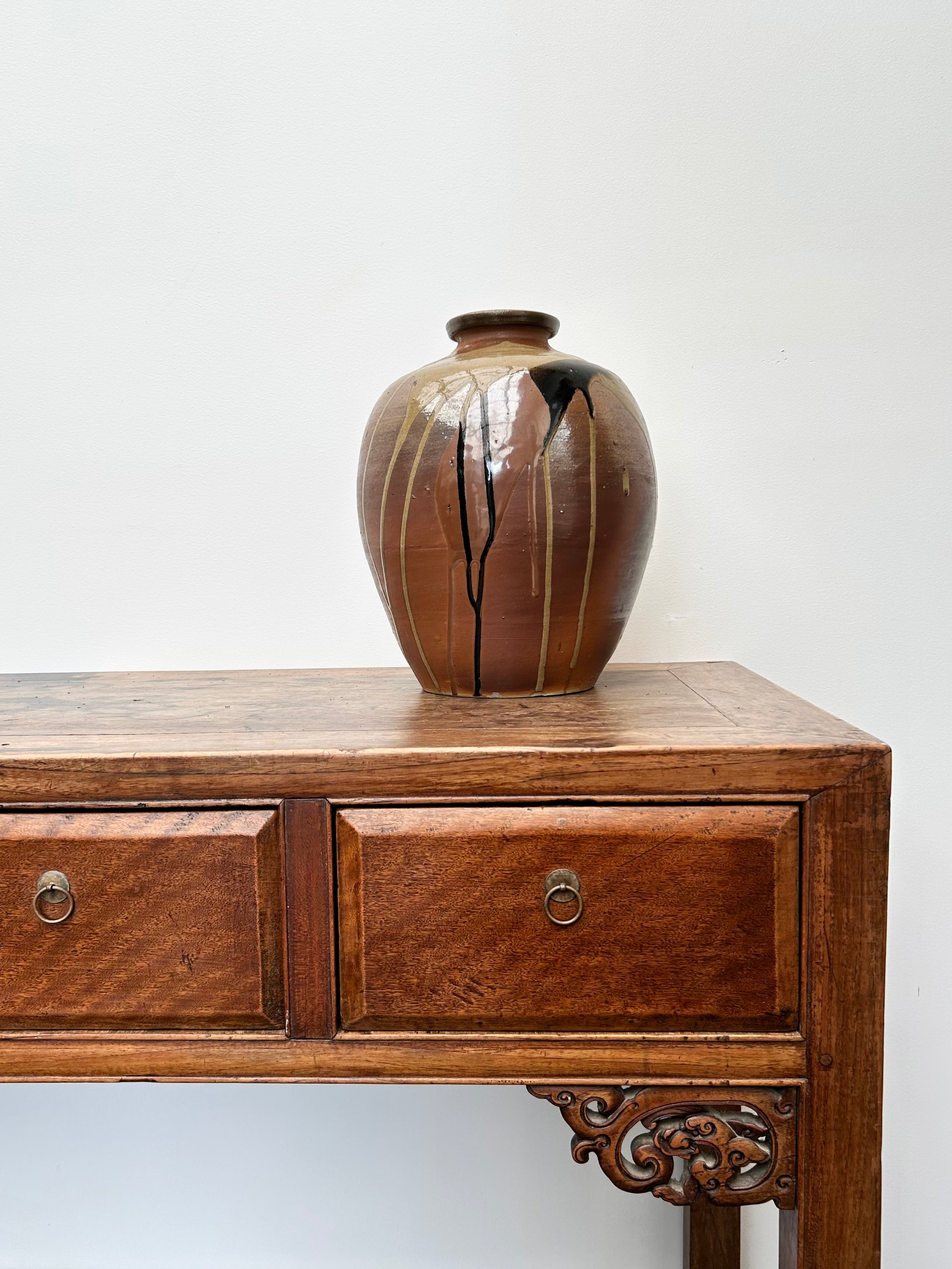 Japanese Mashiko Yaki Vintage Ceramic Pot