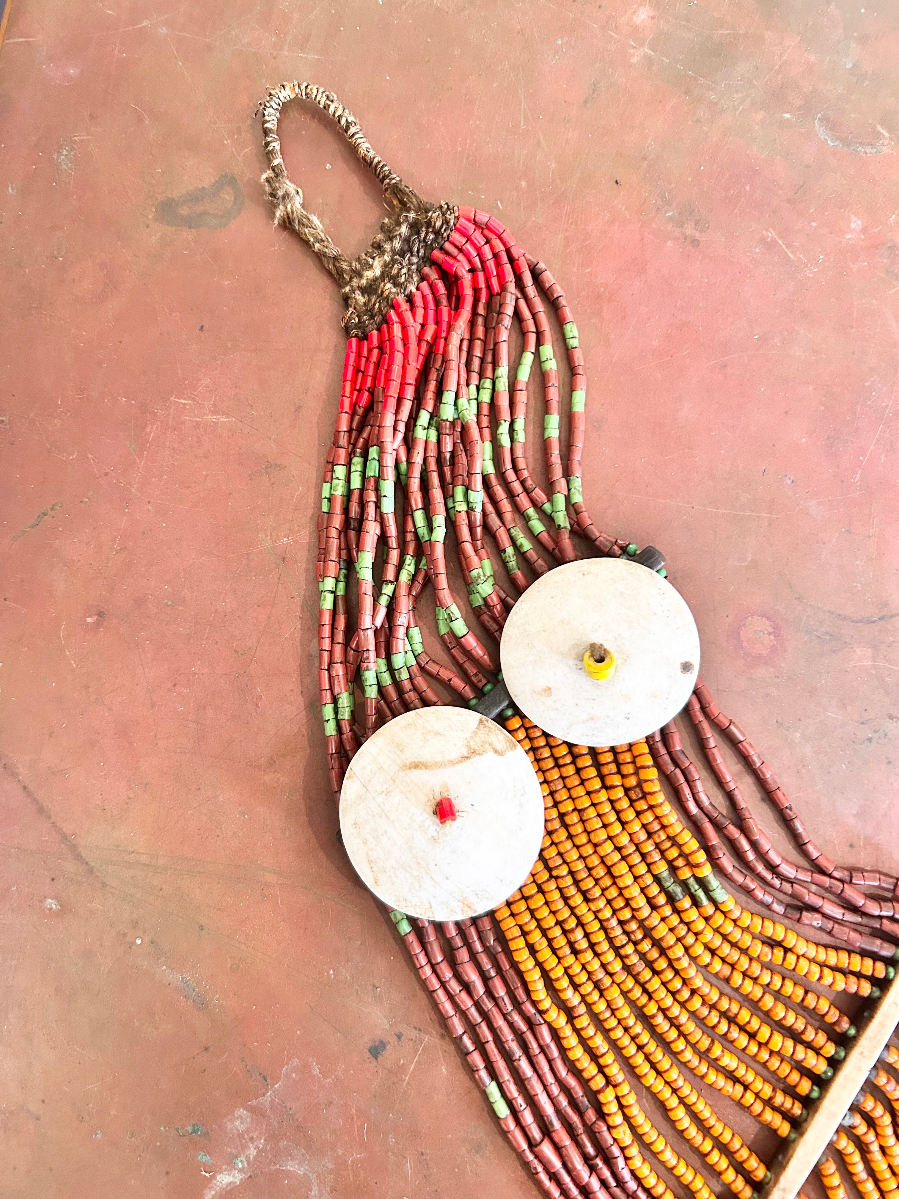 Tribal Antique Konyak Naga Beaded Belt