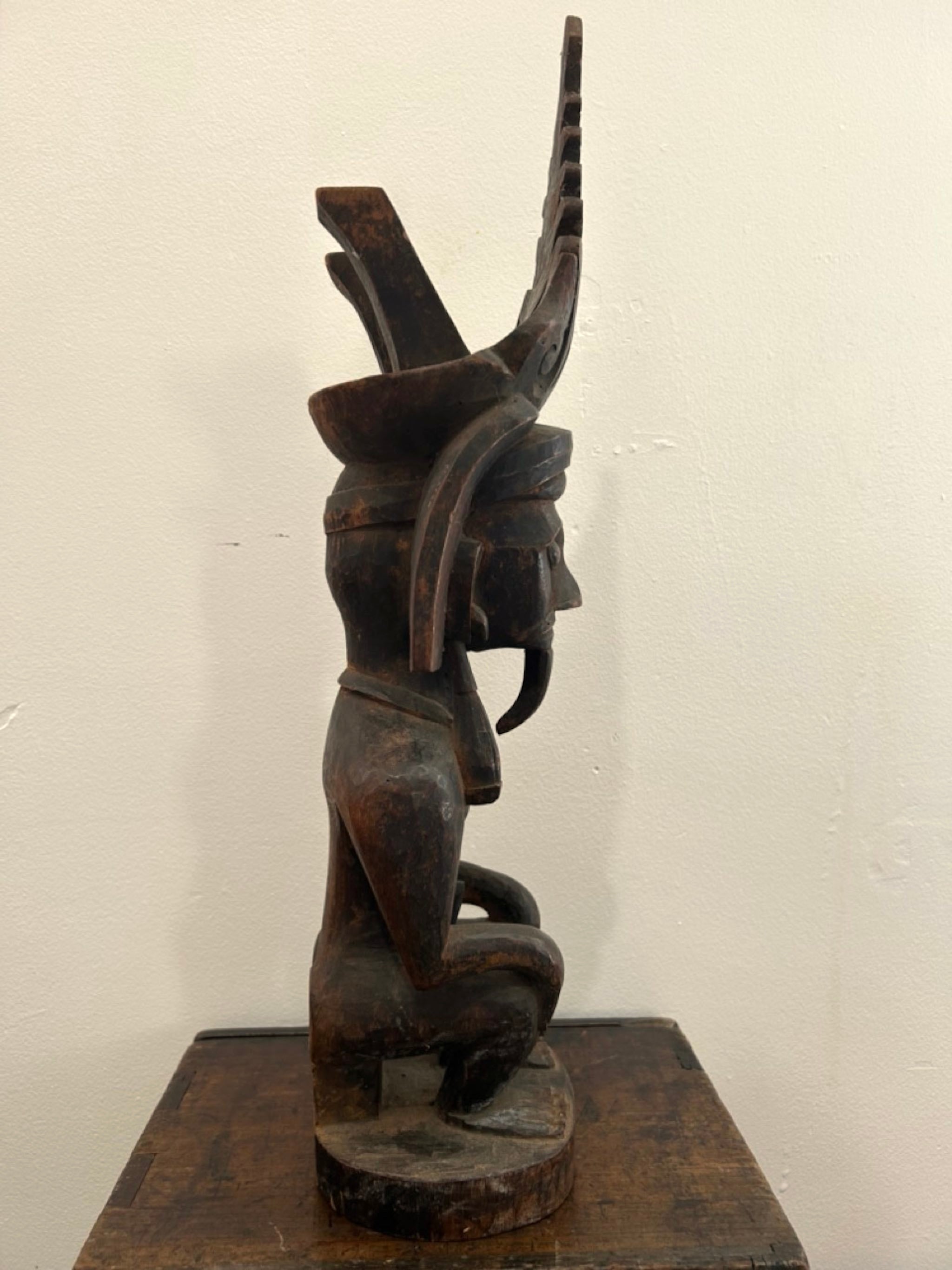 Adu Zatua timber Statue Nias