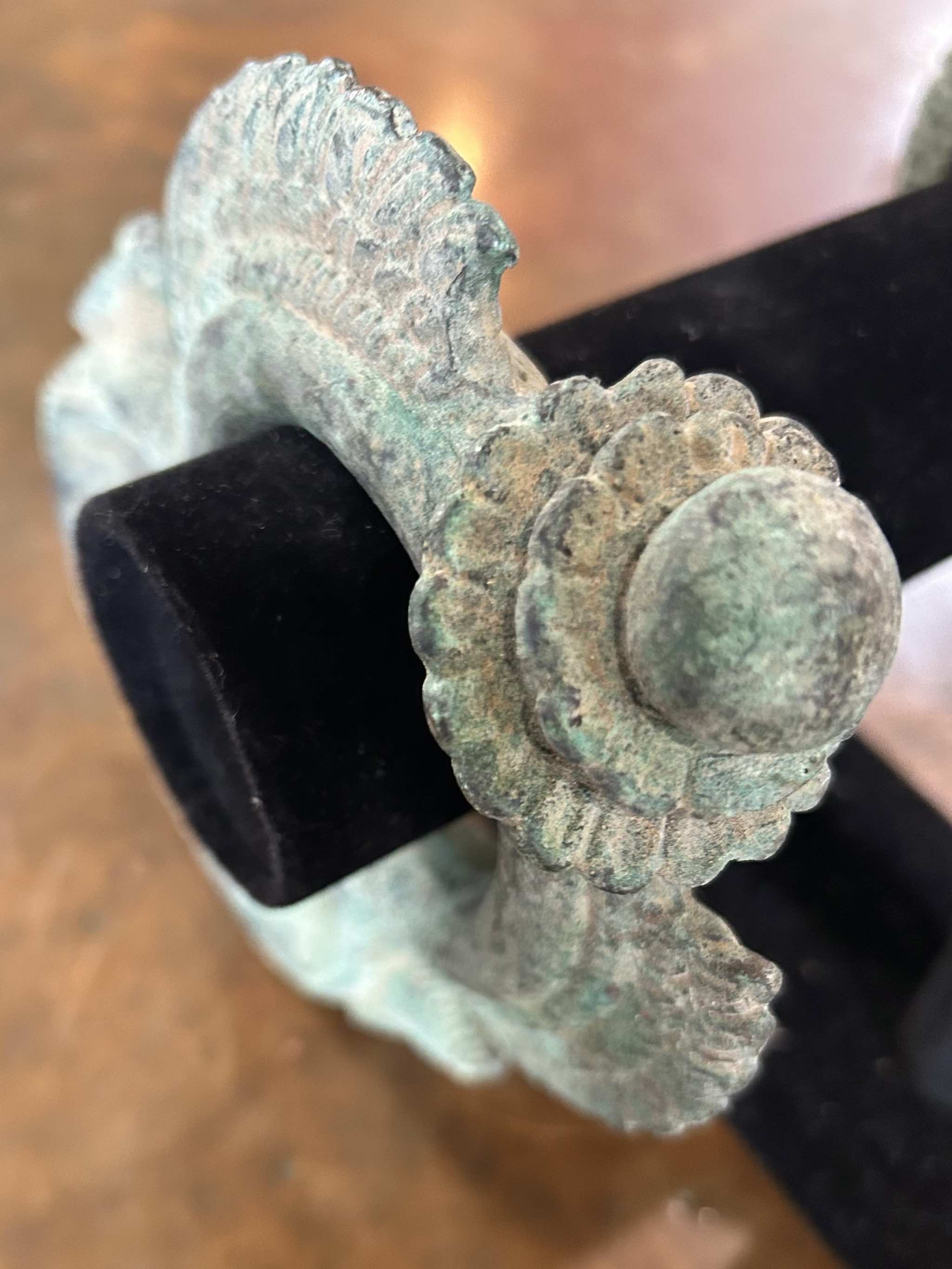 Antique Khmer Bronze Palanquin Ring