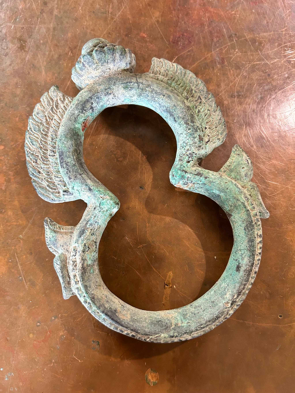 Antique Khmer Bronze Palanquin Ring