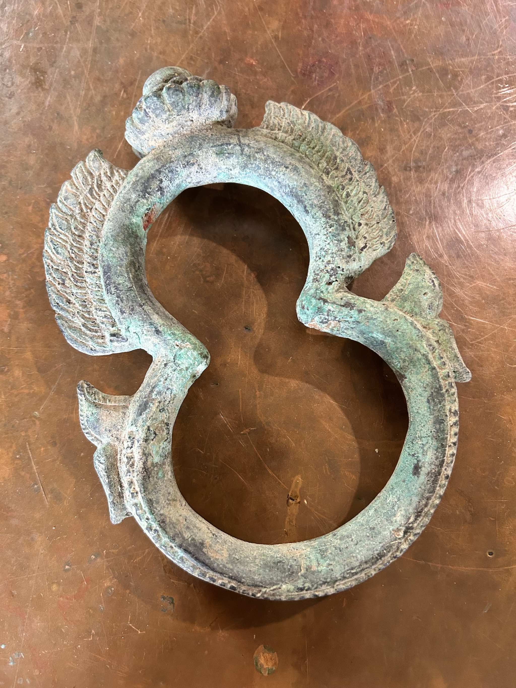 Antique Khmer Bronze Palanquin Ring