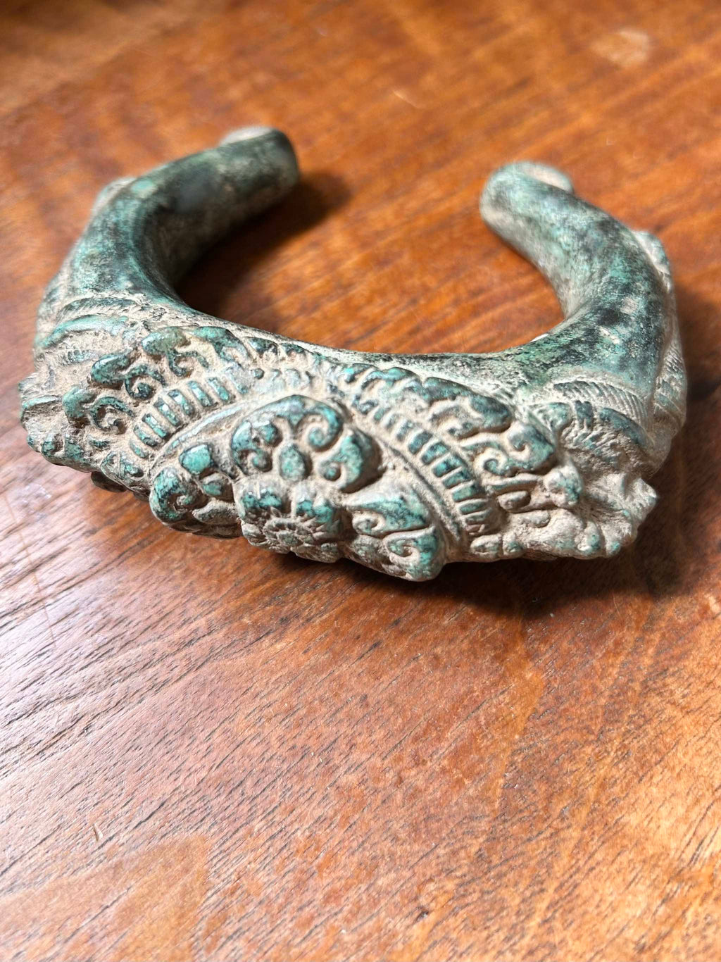 Antique Khmer Bronze Warrior Bracelet small