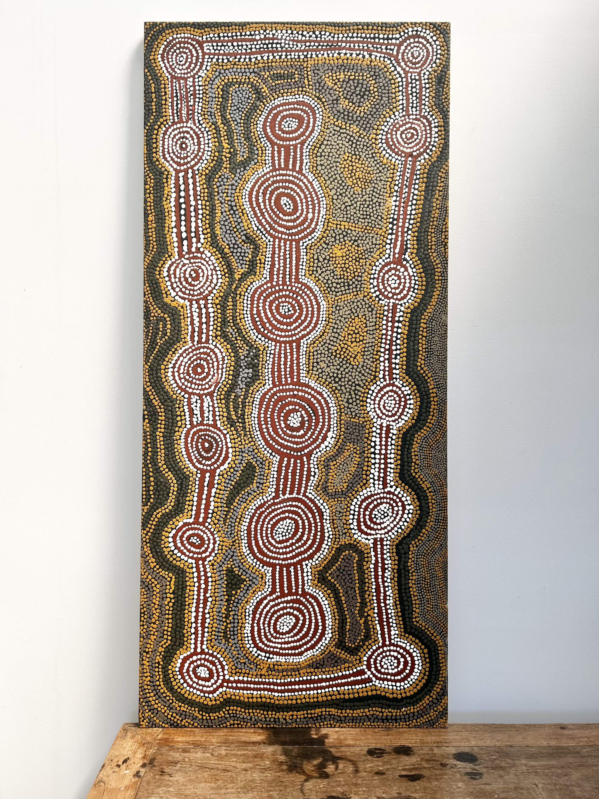 Benny Tjapaltjarri — Pintupi Papunya Tula Original Artwork, 1986