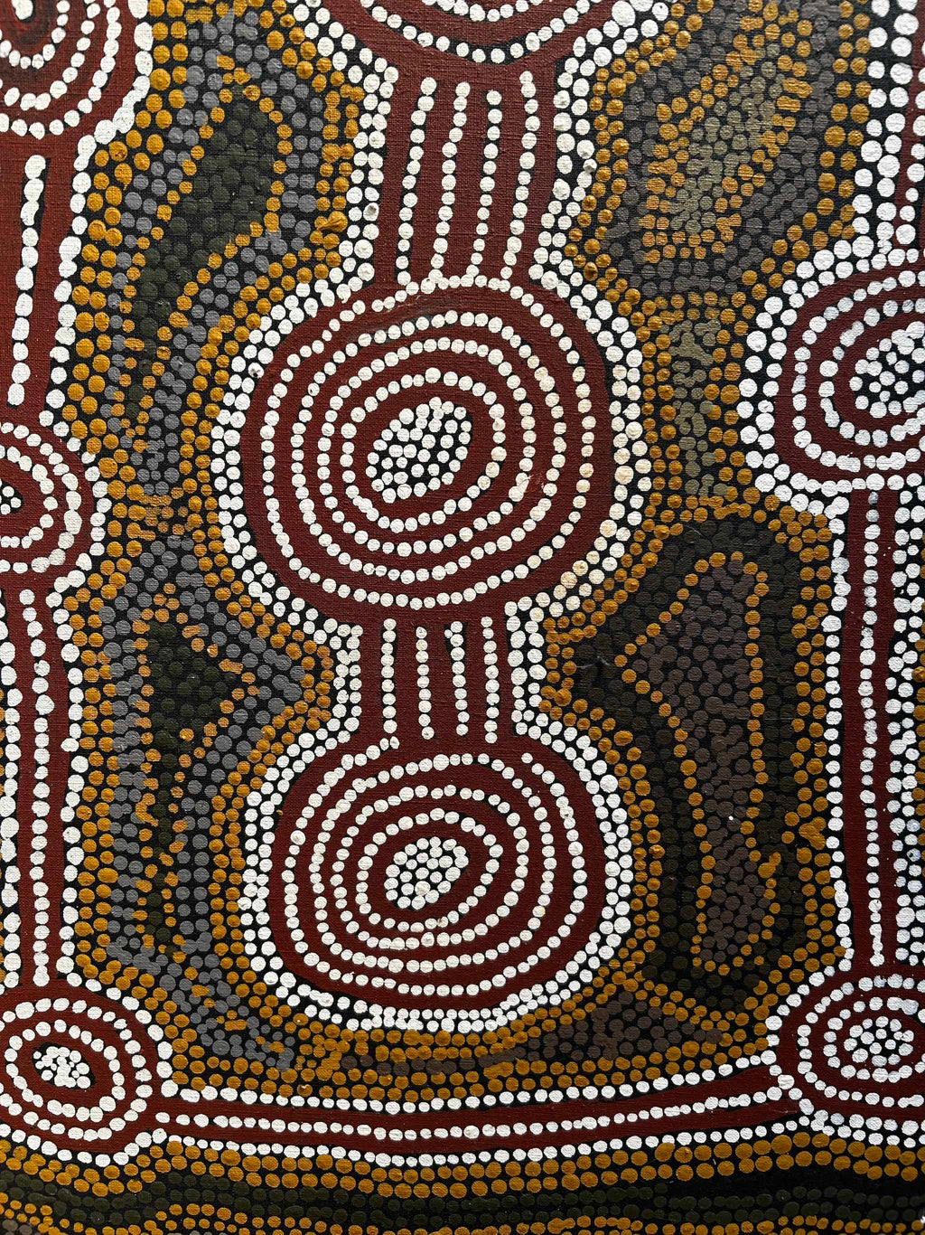 Benny Tjapaltjarri — Pintupi Papunya Tula Original Artwork, 1986