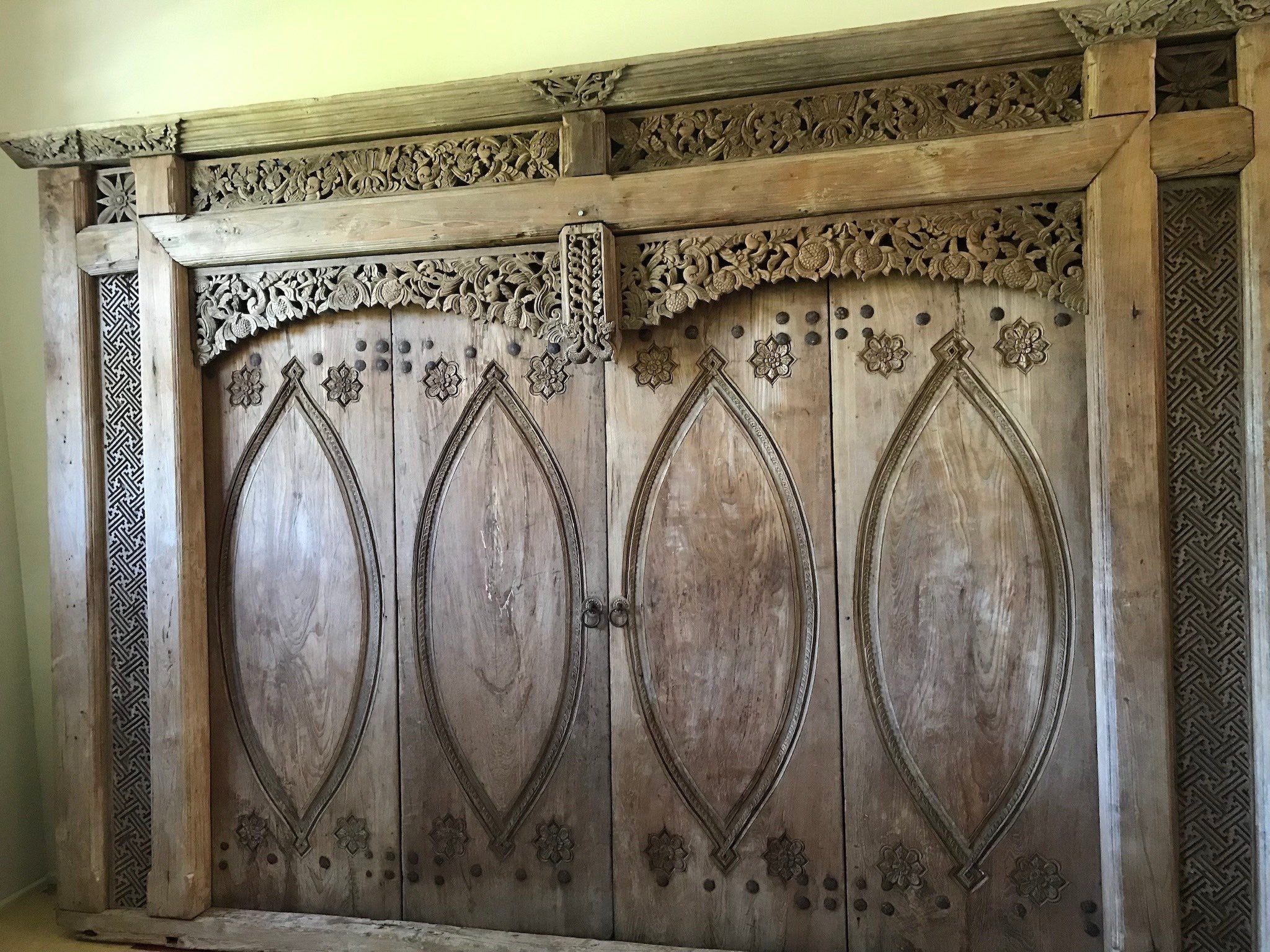 Antique Central Java Teak Shop Front