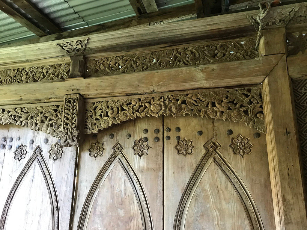 Antique Central Java Teak Shop Front