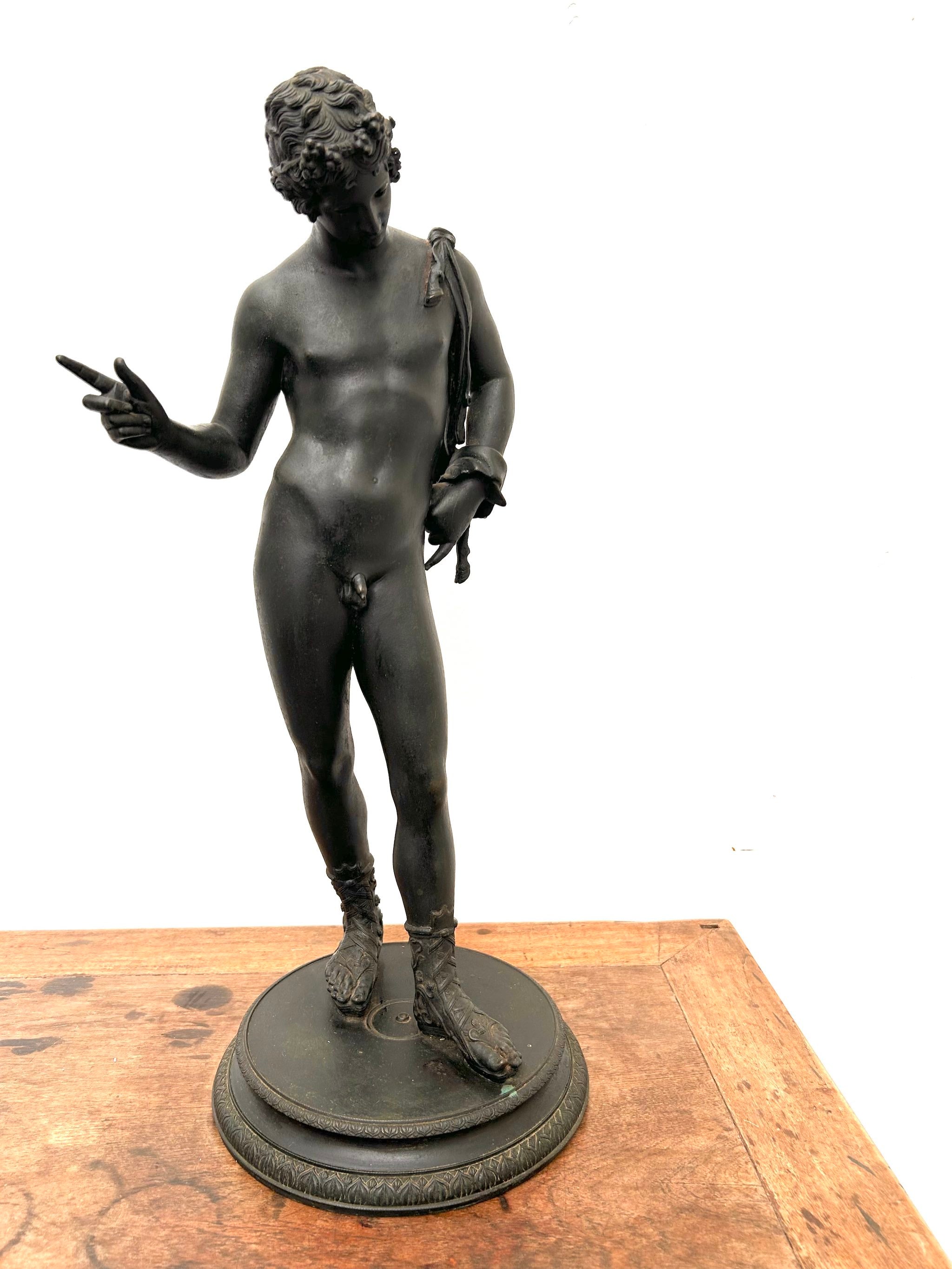 Dionysus called Narcissus Large Bronze Statue Italy