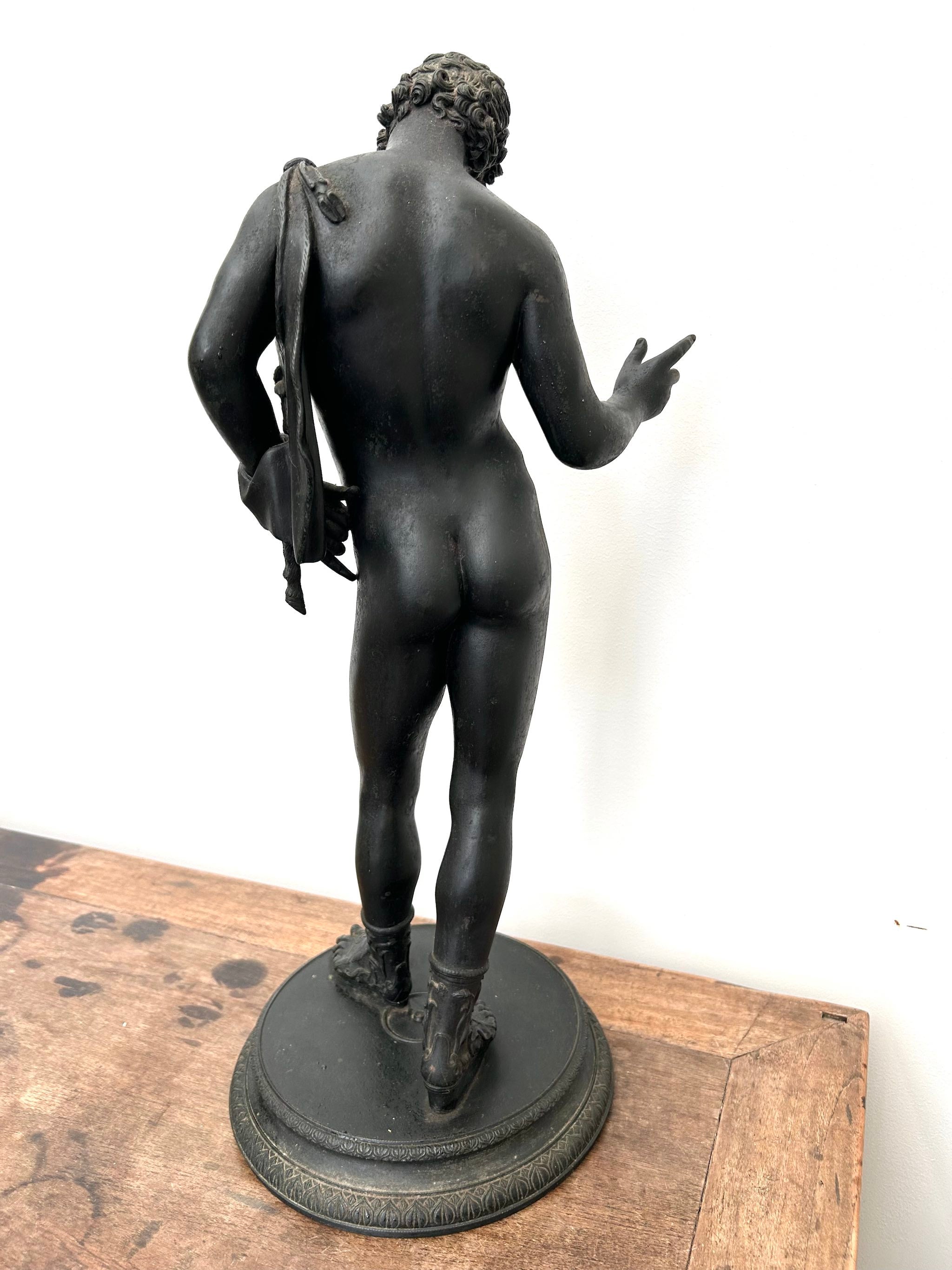 Dionysus called Narcissus Large Bronze Statue Italy