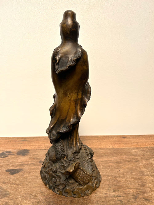 Antique Japanese Guanyin bronze