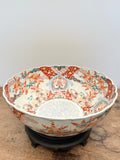 Japanese Antique Imari Porcelain Punch Bowl