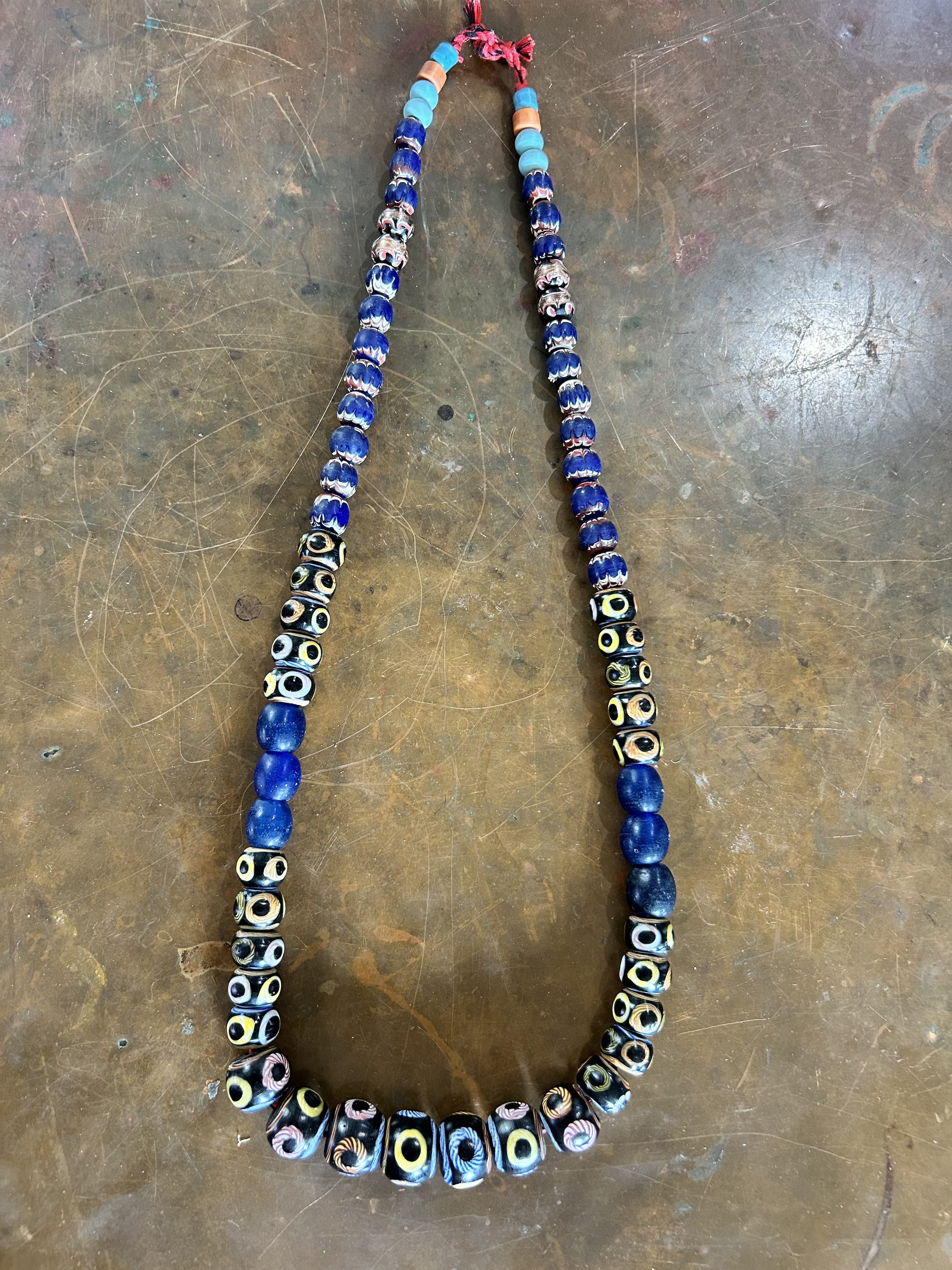 Kalimantan Vintage Glass Trade Bead Necklace