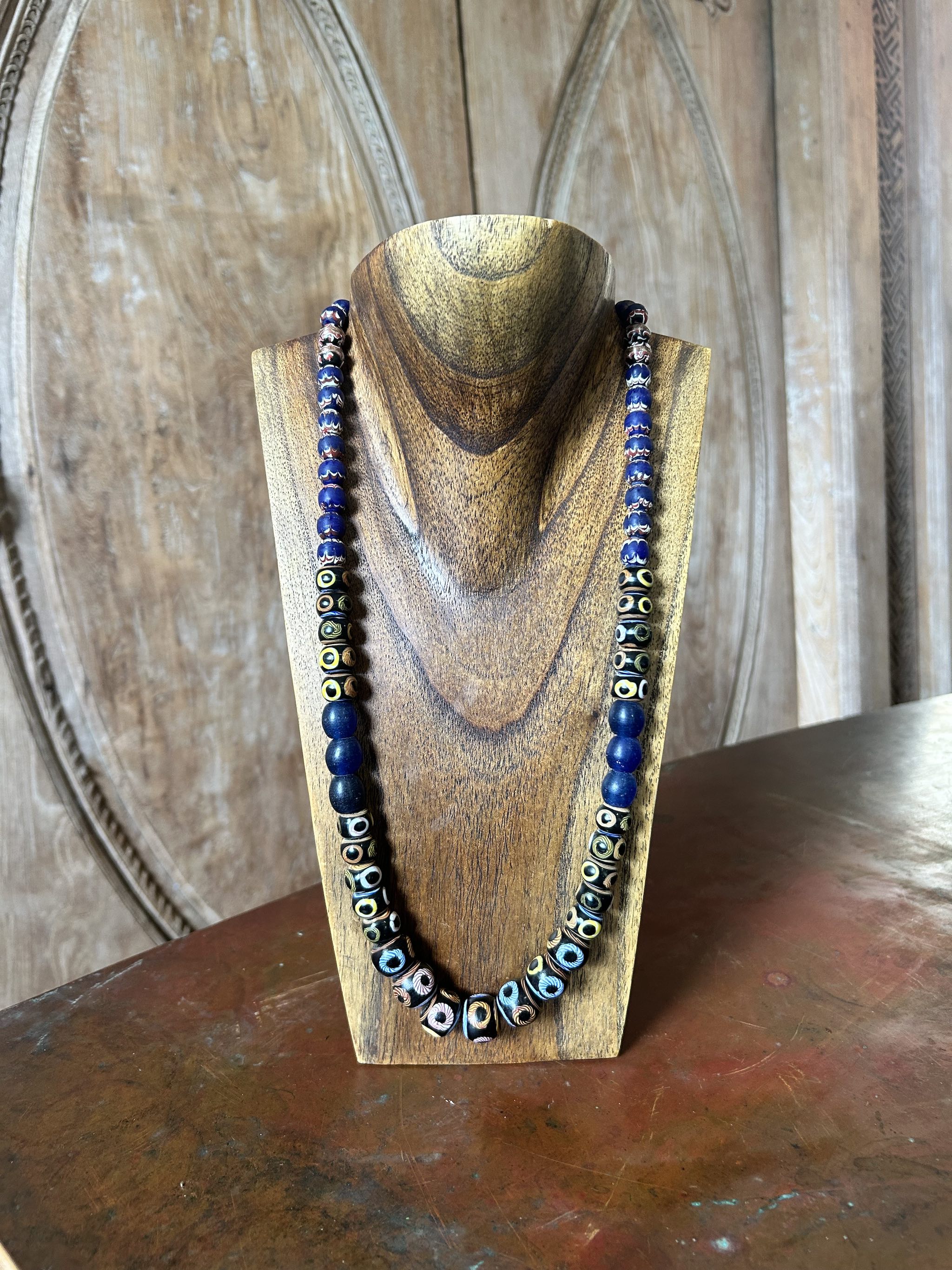 Kalimantan Vintage Glass Trade Bead Necklace