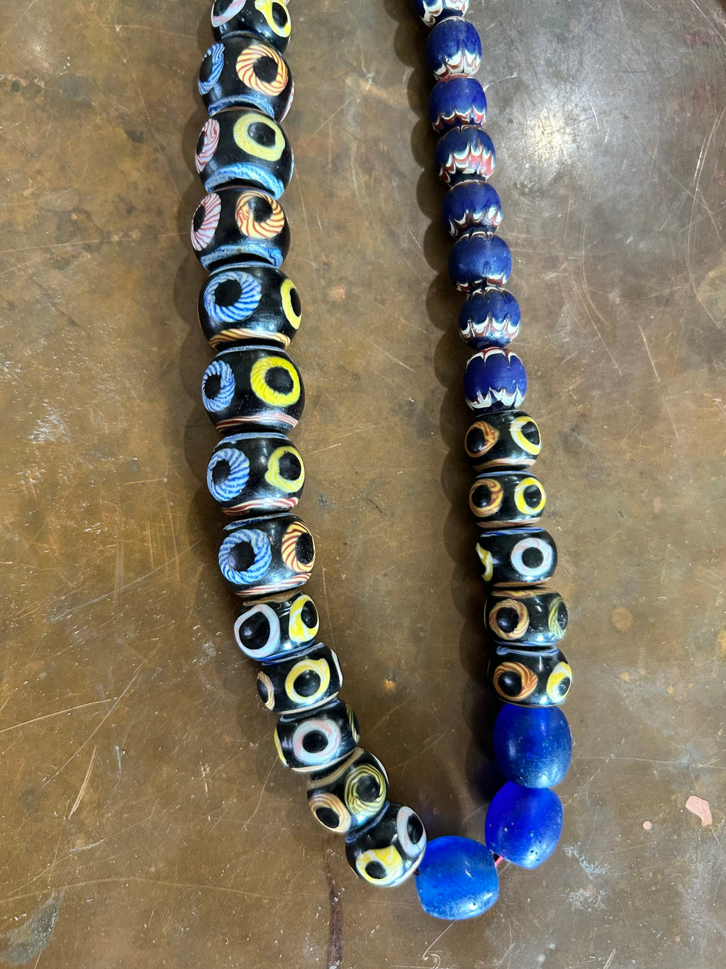 Kalimantan Vintage Glass Trade Bead Necklace