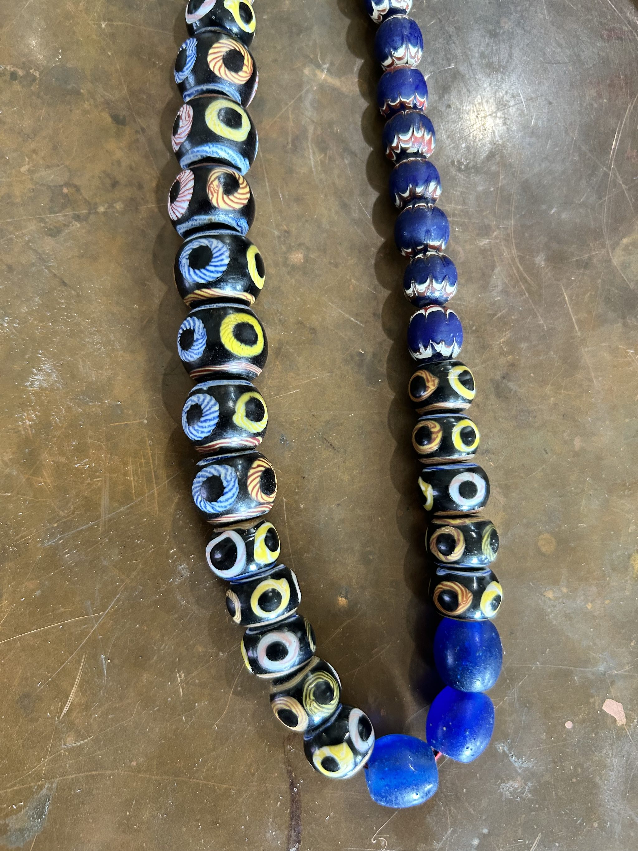 Kalimantan Vintage Glass Trade Bead Necklace