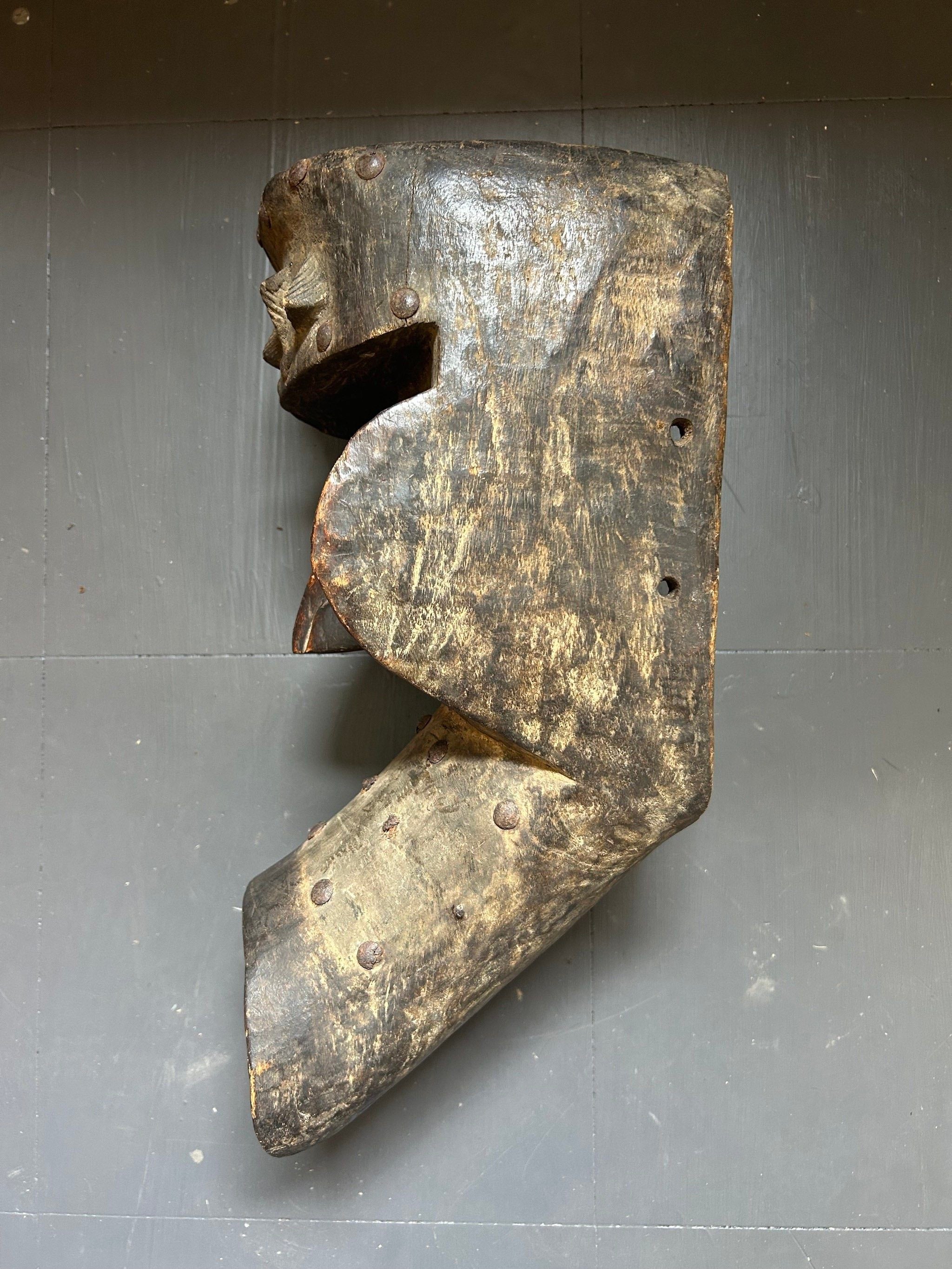 Kran Kagle Mask. Kran people. Cote D'Ivoire. West Africa. Early 20th Century.