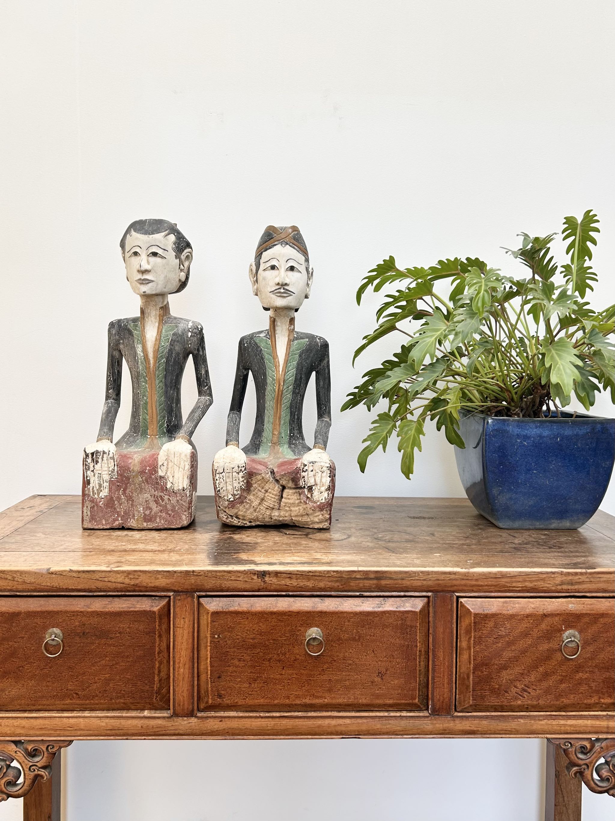 Loro Blonyo Large Wedding Couple Statues Java