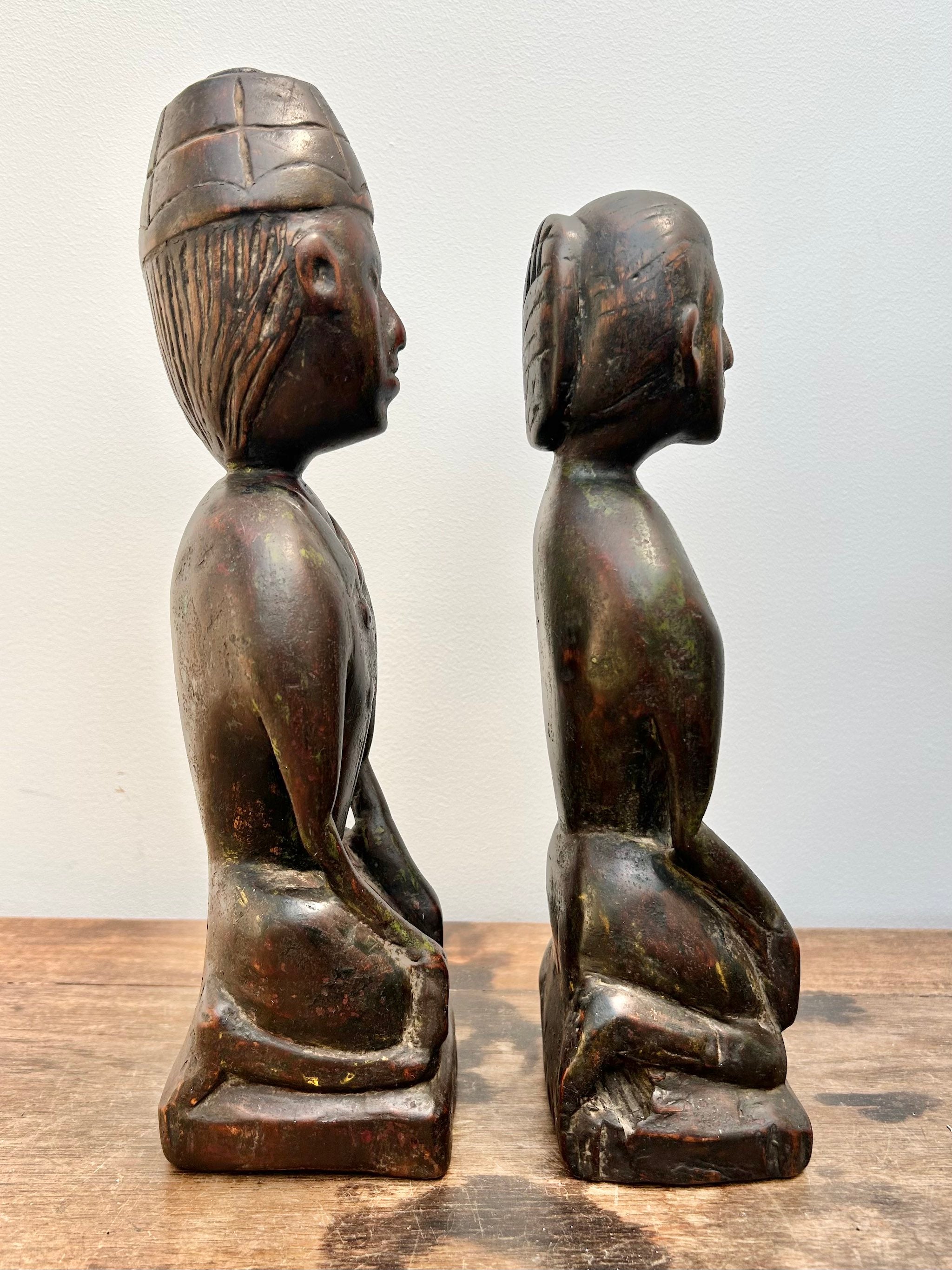 Loro Blonyo Wedding Couple Timber Java
