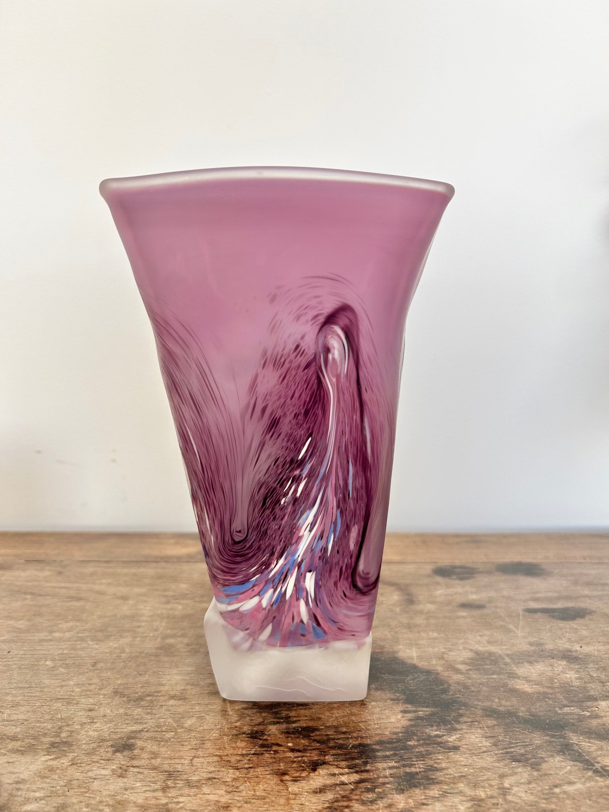 Tina Cooper Art Glass Vase