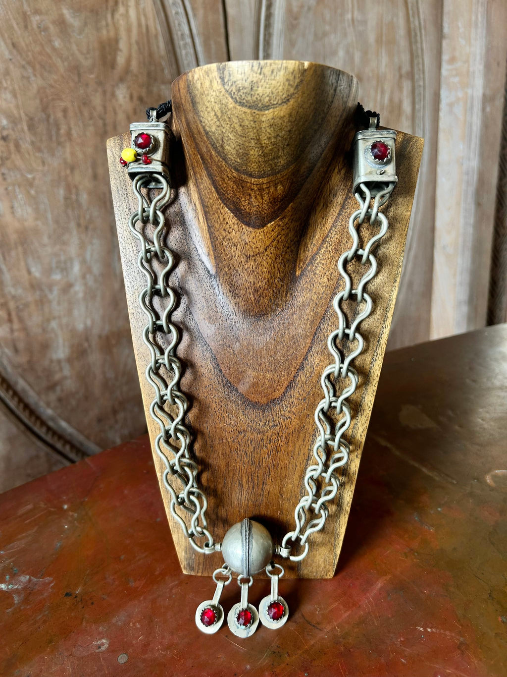 Vintage Moroccan Berber Coin Silver Cloak Chain