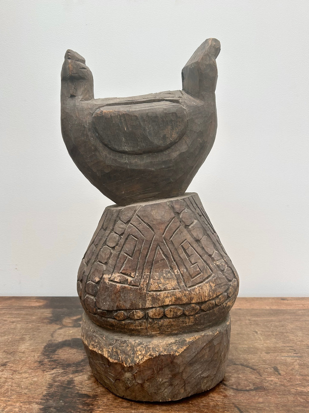 West Timor Carved Timber House Post Finial