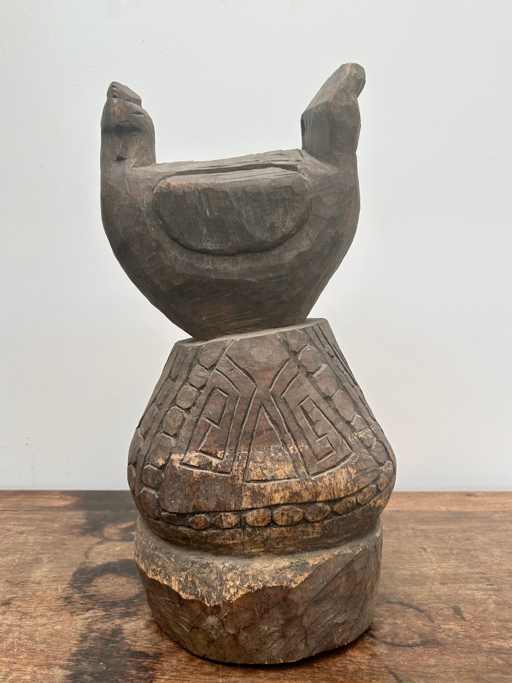 West Timor Carved Timber House Post Finial