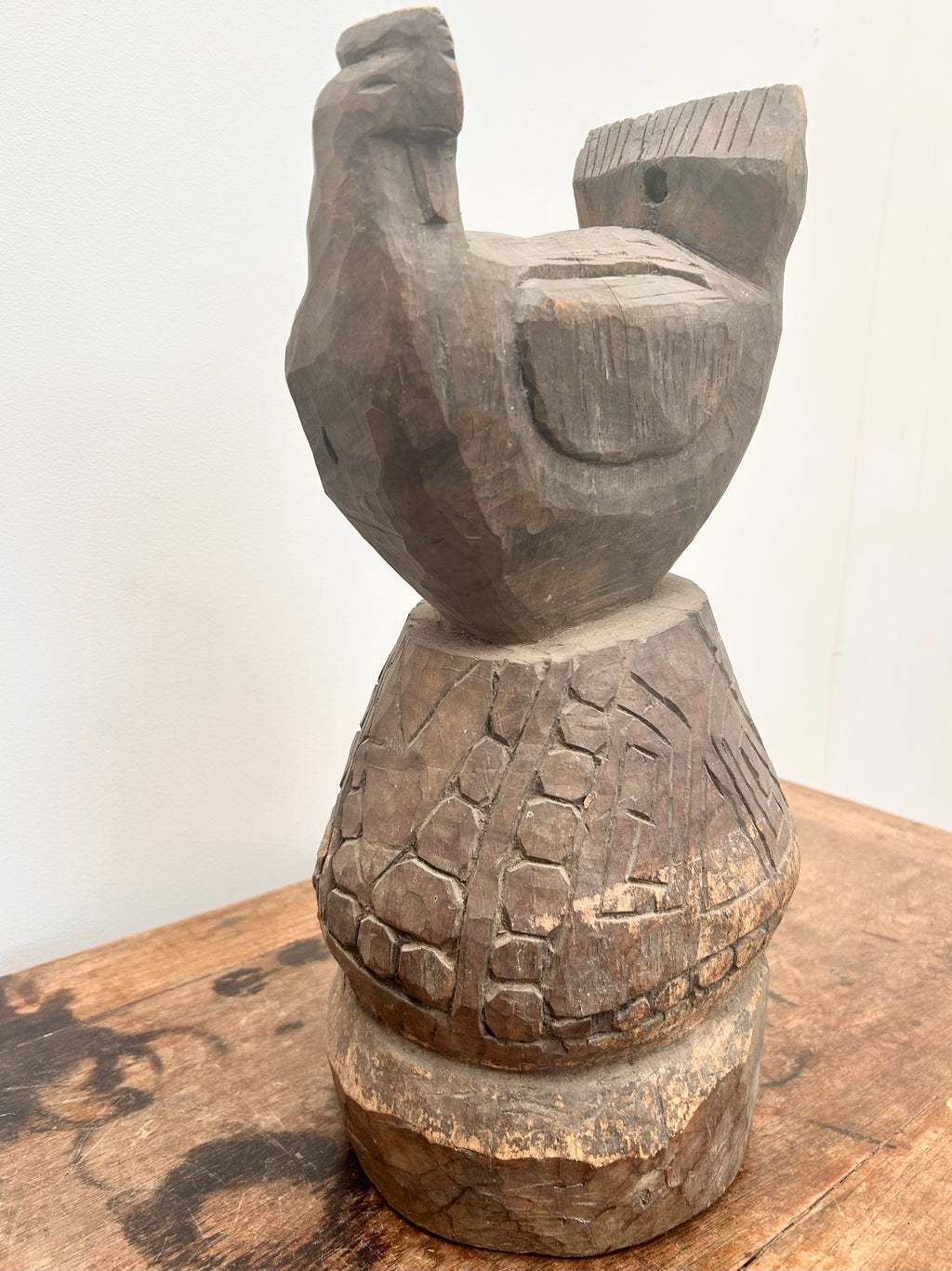 West Timor Carved Timber House Post Finial